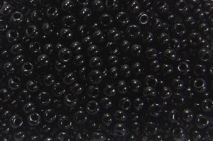 Opaque Black Preciosa Seed Beads