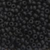 Matte Opaque Black Preciosa Seed Beads