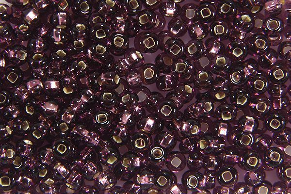 Silver Lined Deep Amethyst Preciosa Seed Beads