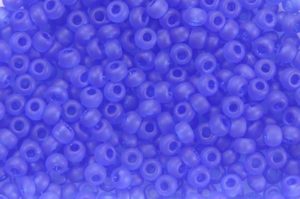 Frosted Capri Blue Preciosa Seed Beads