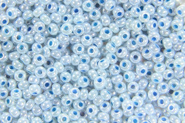 Lustred Opaque Baby Blue Preciosa Seed Beads