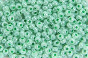 Lustred Opaque Seafoam Preciosa Seed Beads