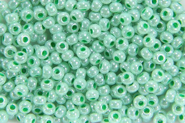 Lustred Opaque Seafoam Preciosa Seed Beads