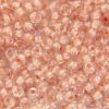 Colour Lined Lustre Peach Preciosa Seed Beads