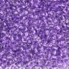 Colour Lined Lustre Purple Preciosa Seed Beads