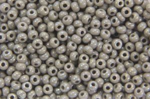 Rainbow Opaque Grey Preciosa Seed Beads