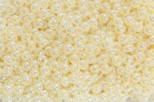 Lustred Opaque Shell Preciosa Seed Beads