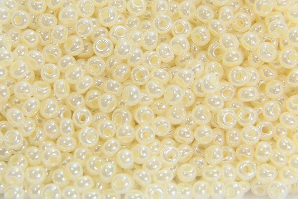 Lustred Opaque Shell Preciosa Seed Beads