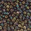 Metallic Black Rainbow Preciosa Seed Beads