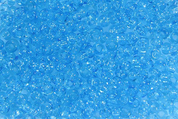 Transparent Azure Blue Preciosa Seed Beads