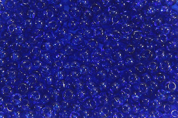 Transparent Light Navy Blue Preciosa Seed Beads