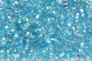 Silver Lined Azure Blue Preciosa Seed Beads