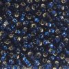 Silver Lined Navy Preciosa Seed Beads