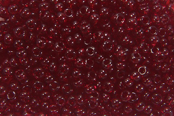 Transparent Redcurrant Preciosa Seed Beads