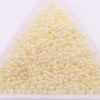 Lustred Opaque Cream Preciosa Seed Beads