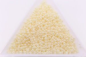 Lustred Opaque Cream Preciosa Seed Beads