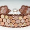 Copper Rose Mosaic Bracelet