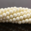 Ivory Satin Glass Pearls