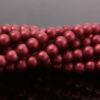 Crimson Satin Glass Pearls