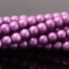 Lilac Satin Glass Pearls