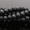 Charcoal Satin Glass Pearls