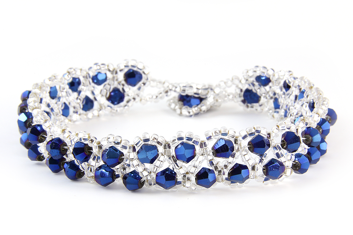 Electric Blue Raindrop Bracelet