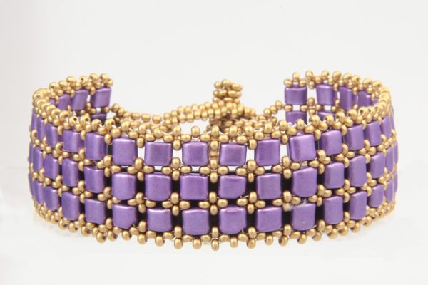 Golden Purple Times Square Bracelet Kit