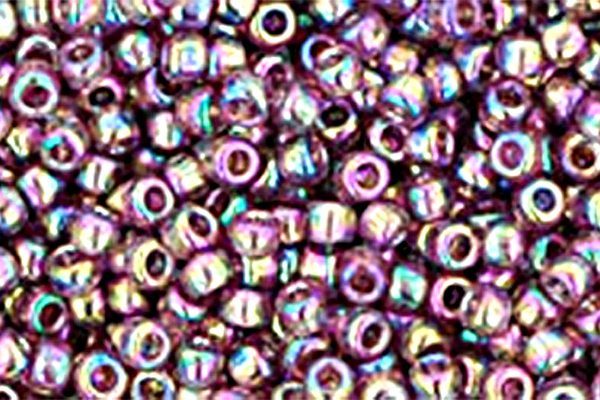 Transparent Rainbow Medium Amethyst Toho Round Seed Beads