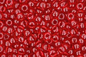 Transparent Ruby Toho Round Seed Beads