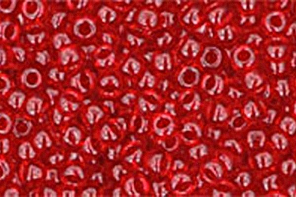 Transparent Ruby Toho Round Seed Beads