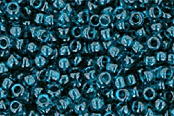 Transparent Capri Blue Toho Round Seed Beads