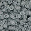 Transparent Frosted Light Grey Toho Round Seed Beads