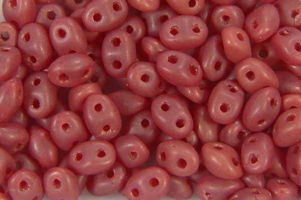 Matt Red Precision Twin Beads