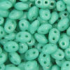 Matt Turquoise Precision Twin Beads