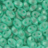 Matt Transparent Aqua Green Precision Twin Beads