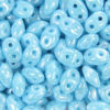 Opaque Sky Blue Lustre Precision Twin Beads