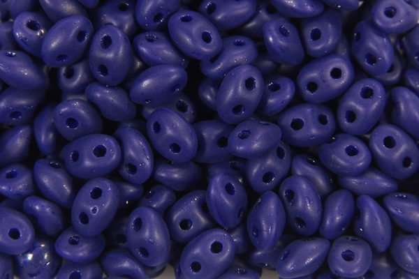 Opaque Navy Blue  Precision Twin Beads