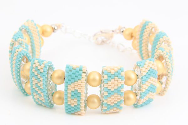 Tahiti Turquoise Riviera Carrier Bead Bracelet Kit