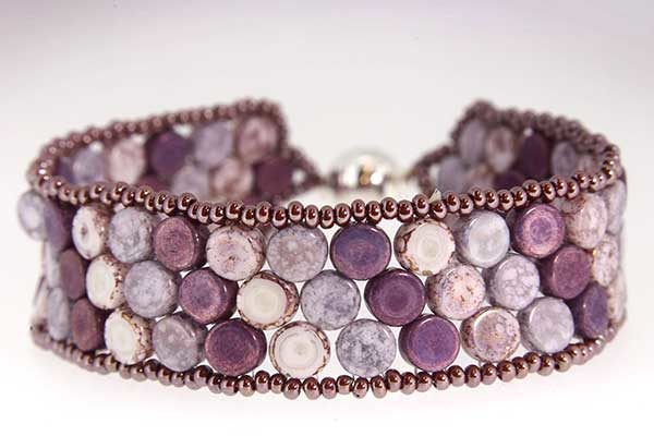 Vintage Violet Mosaic Bracelet