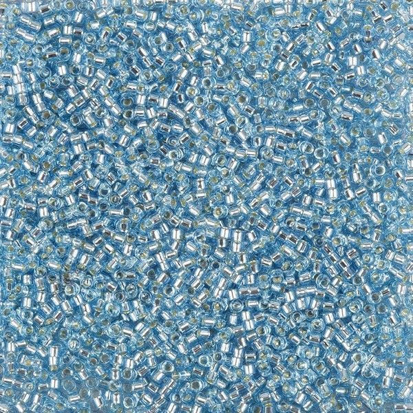 Blue Silver Lined Delica Beads