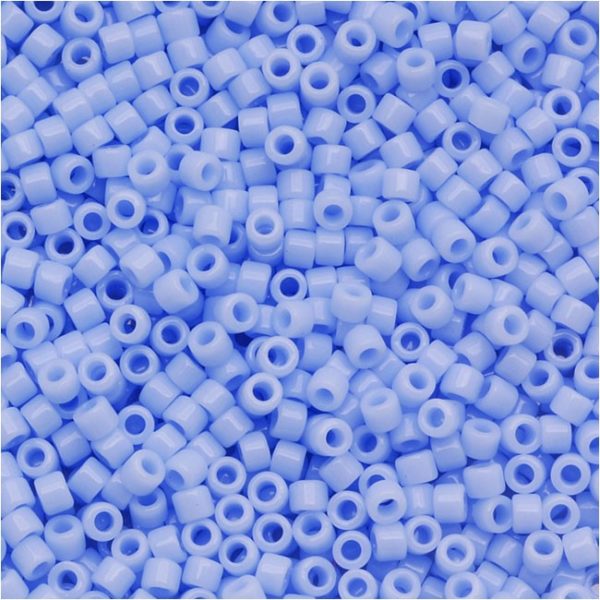 Opaque Agate Blue Delica Beads