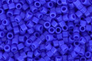 Opaque Cyan Blue Delica Beads