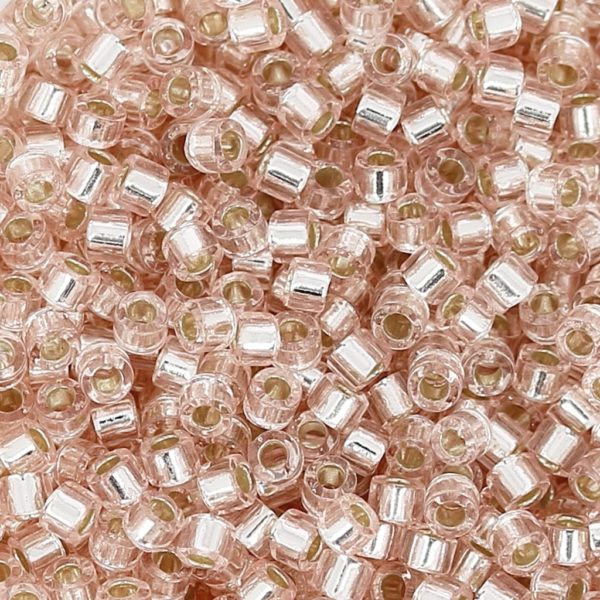 Pink Mist Silver Lined Delica Beads