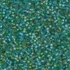 Lined Aqua Teal Mix Delica Beads