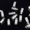 4mm Silver Glue In End Caps 16pcs