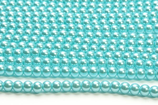 Elsa Blue Glass Pearls