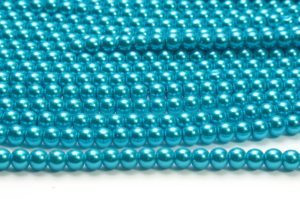 Jewel Turquoise Glass Pearls