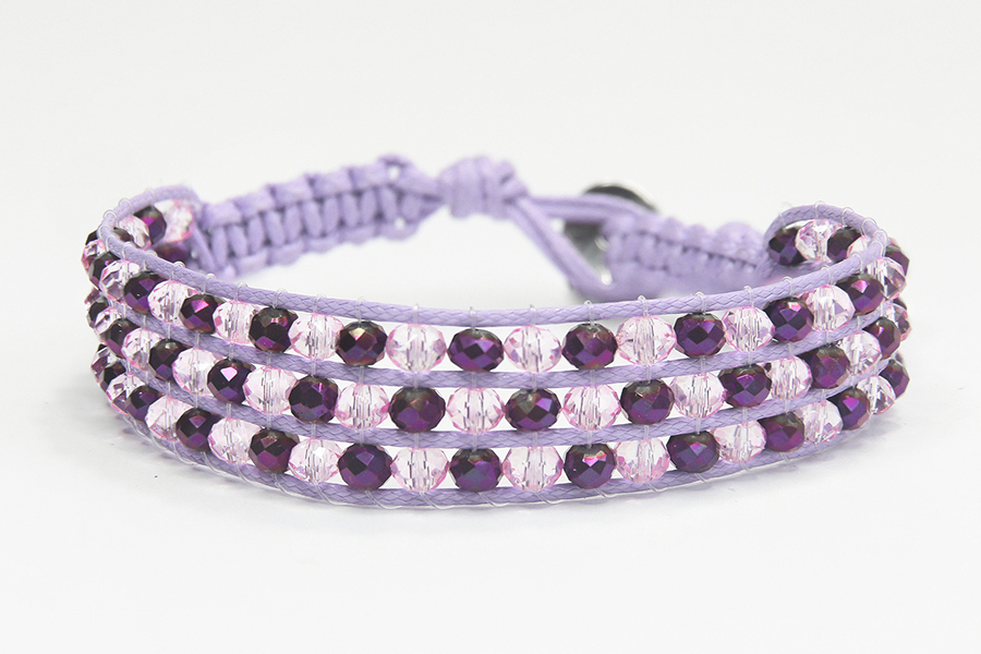 Venetian Purple Atlantis Crystal Weave Bracelet Kit | Bead Spider