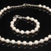 Princess Pearl Necklace and Bracelet Set