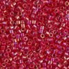 Opaque Red AB Delica Beads